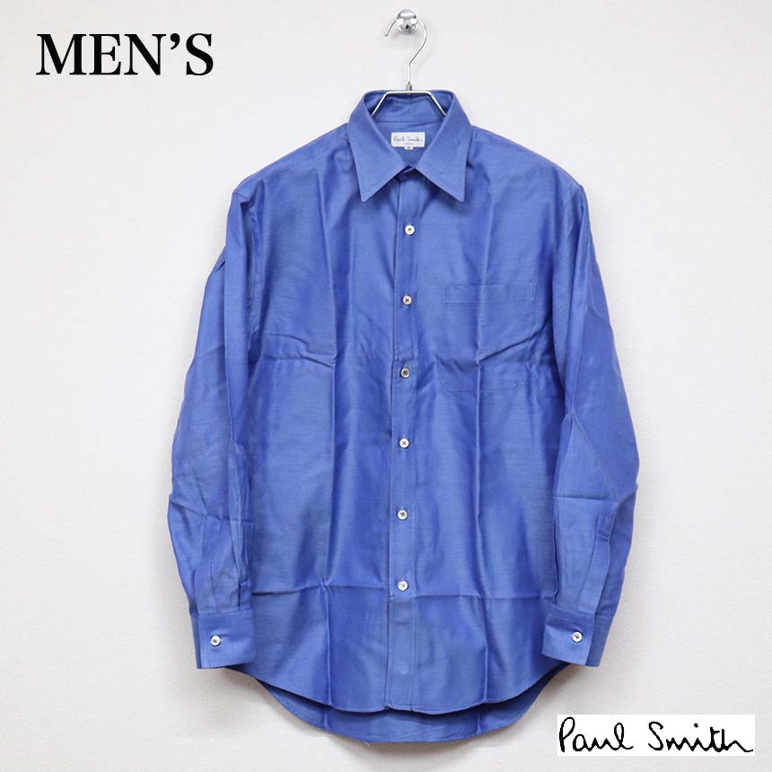 Paul Smith ポールスミス ツイルレギュラーシャツ Mサイズ コンディションB ブルー ¥3,300売切れ