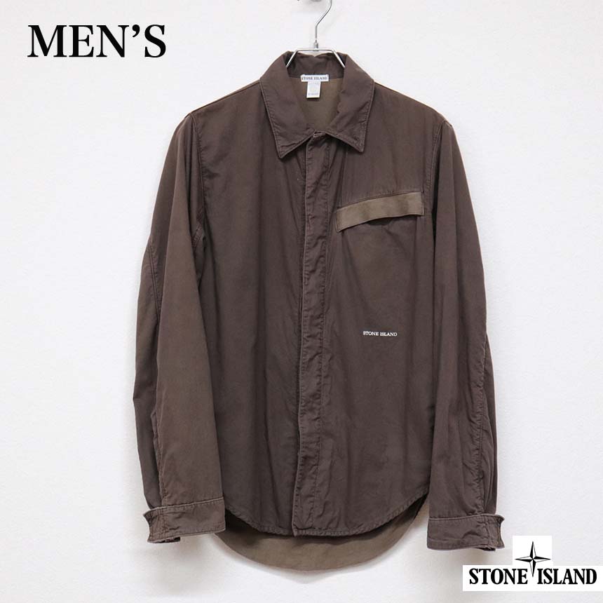 ストーンアイランド STONE ISLAND シャツジャケット Sサイズ コンディションB オリーブ ¥5,500