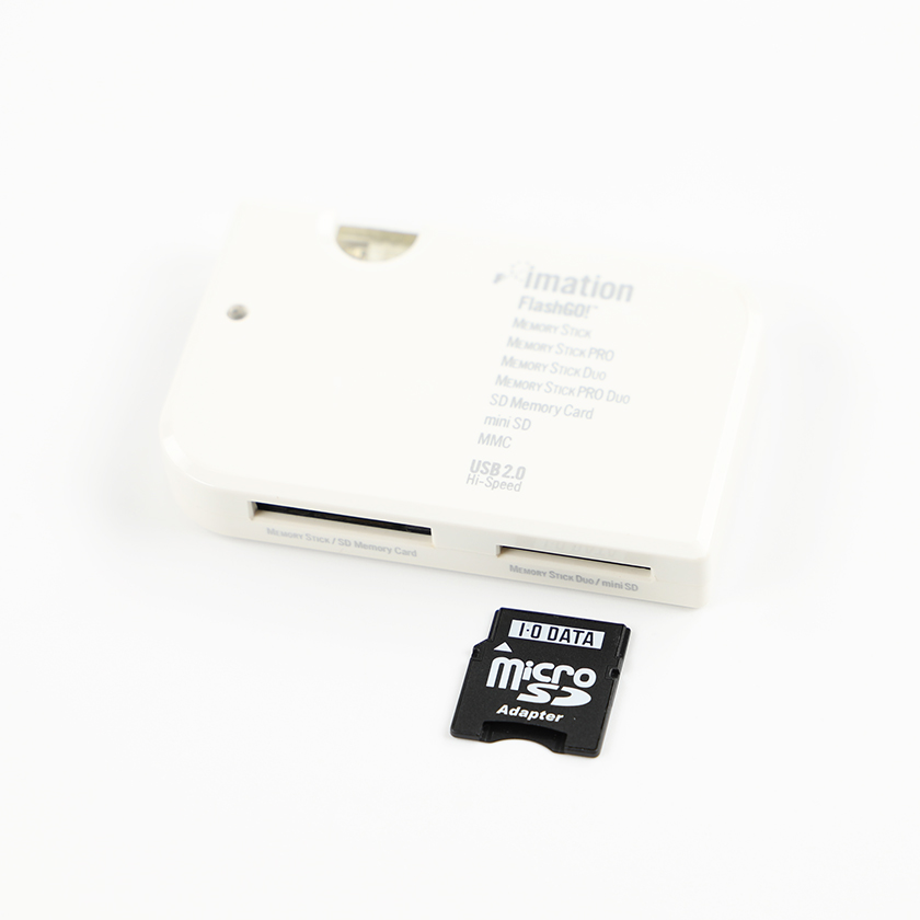 Imation FlashGO! カードリーダー・ライター FG-Lite2M MS/SDマルチタイプ ホワイト 880円