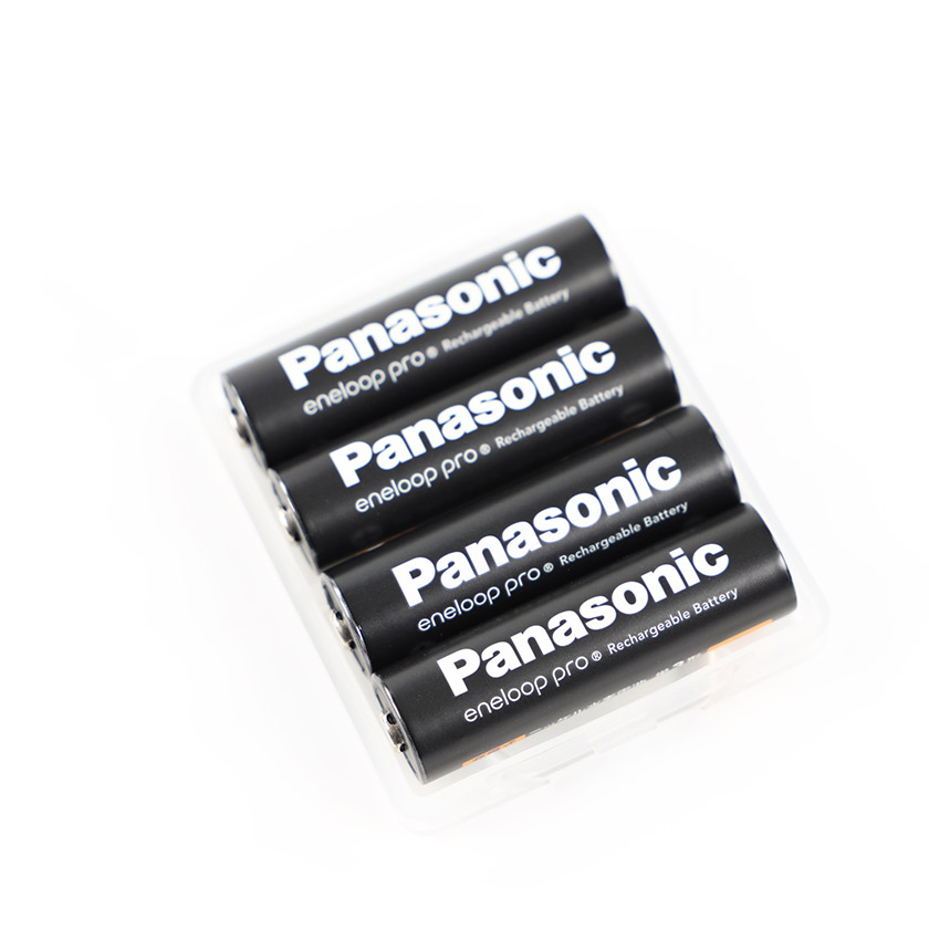 Panasonic 単3形 充電池 4本パックAmazon限定 大容量モデル [最小容量2500mAh/繰り返し旧JIS企画500回 現JIS企画150回]  eneloop pro BK-3HCD/4SA ブラック(ホワイト）1,210円 売切れ