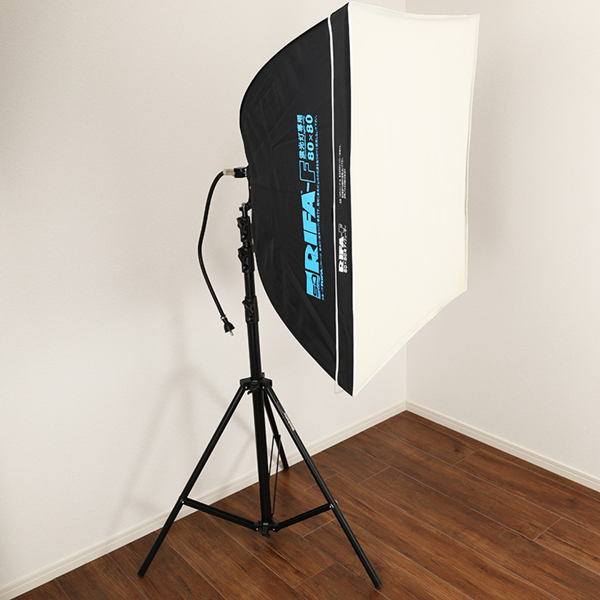 写真電気工業 商品撮影用スタジオライト SD RIFA-F 80X80cm ライトスタンド(Manfrotto 005B) 2点セット 29,700円 売切れ