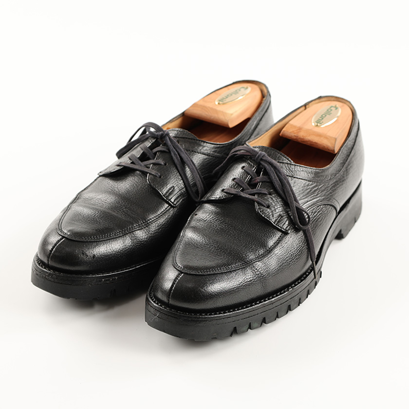 80’s GRENSON グレンソン ユーチップシューズ(Vibramソール) UK6.5(25.0cm) ブラック ジャンク商品 7,700円