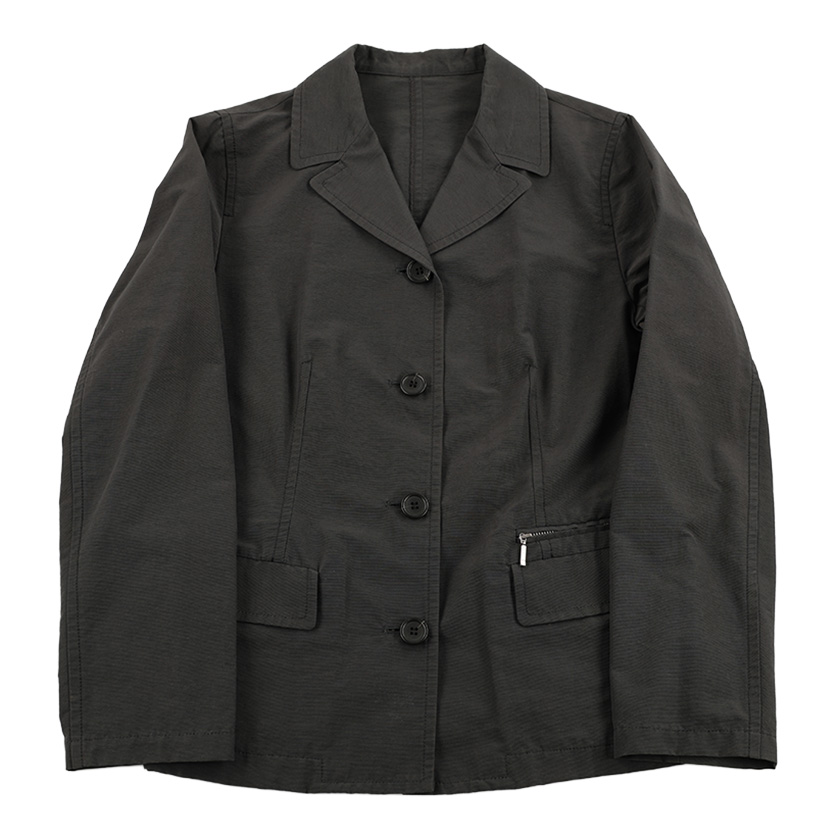 00’s Harriss ハリス カジュアルジャケット フリーサイズ チャコールグレー（ジャンク商品）4,400円