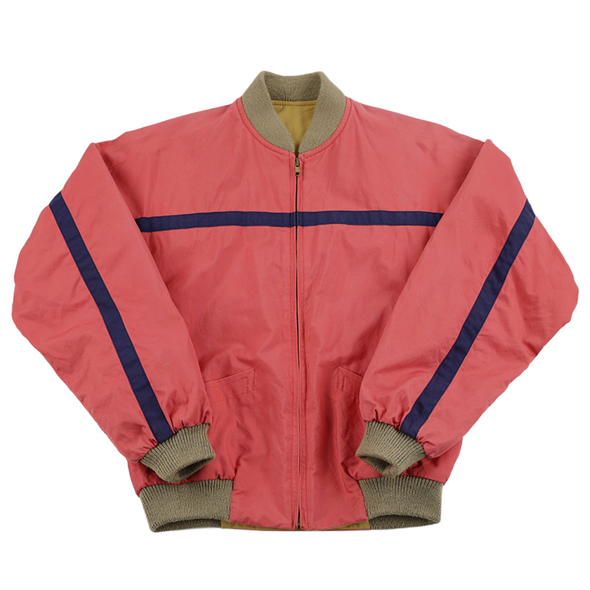 80’s ブランド不明 レディースデザインブルゾン(デザインサンプル) サイズ不明  ピンク/マスタード (ジャンク商品) 3,300円