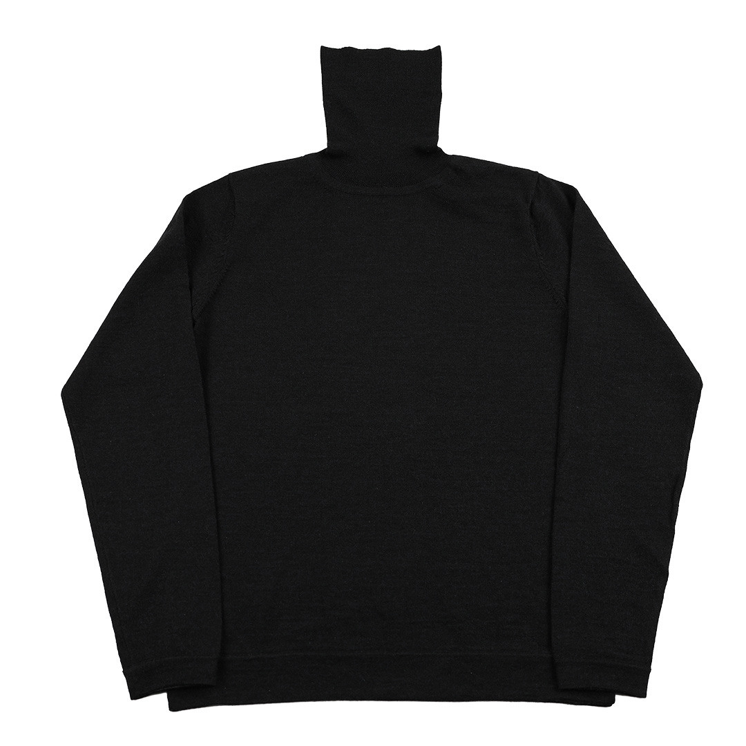 00’s Harriss ハリス タートルネックニット フリーサイズ スミクロ（ジャンク商品）3,300円