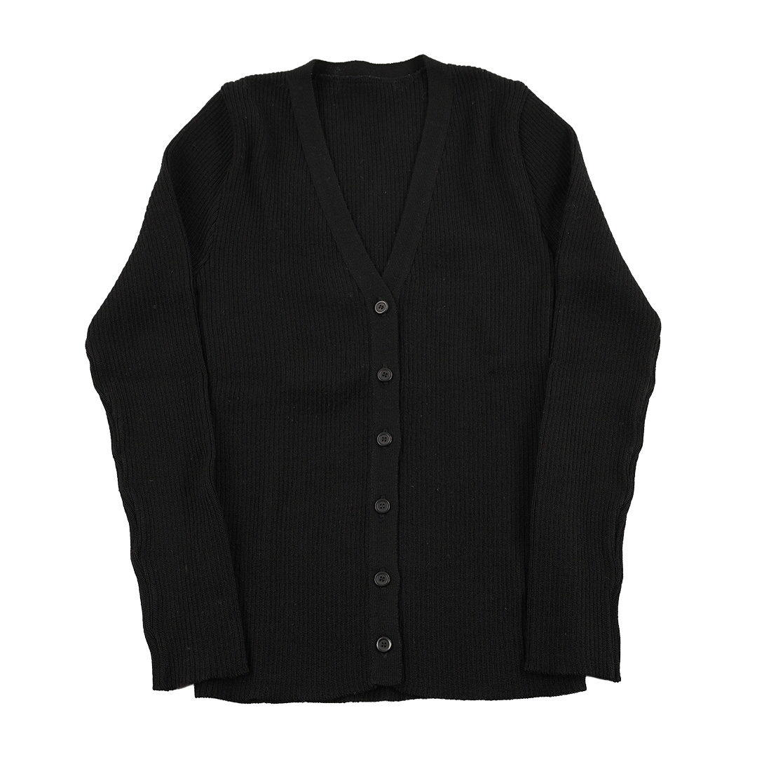 00’s Libertine リベルティンヌ リブ編みカーデイガンカットソー仕上げ T2(M)サイズ ブラック（ジャンク商品）3,300円